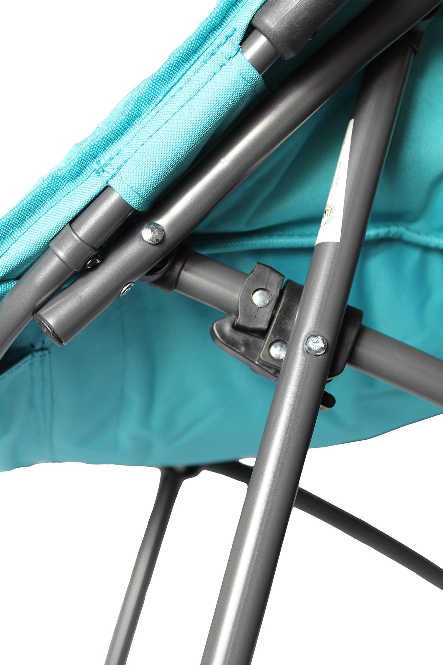 Zenithen Limited Portable Foldable Hexagon Plush Indoor Accent Seat Folding Dish Chair, Perfect for Bedrooms, Dorm Rooms, Living Rooms, and Gaming, Teal Corduroy (Pack of 1)