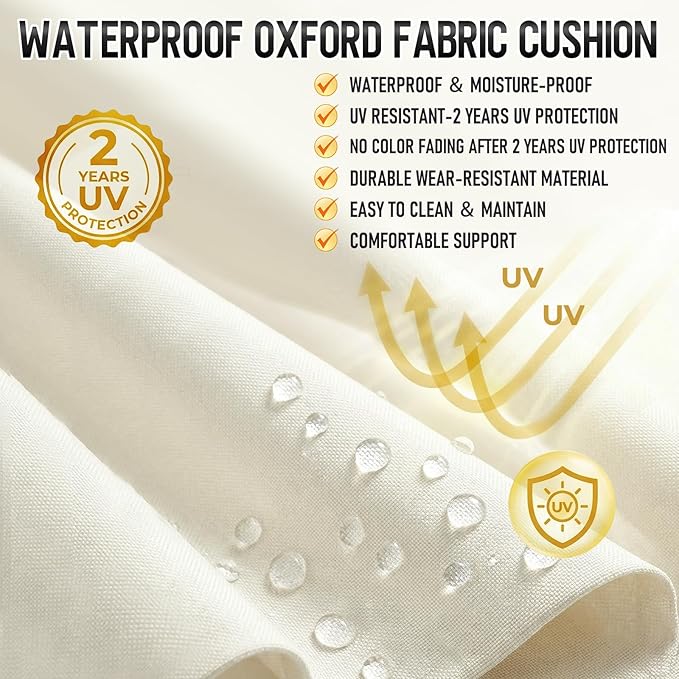 2 Pack 80x26 Inch Folding Chaise Lounge Cushion Quick Dry