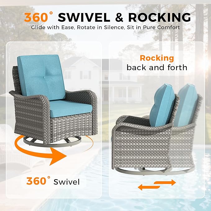 10-Seat Modern Patio Furniture Set