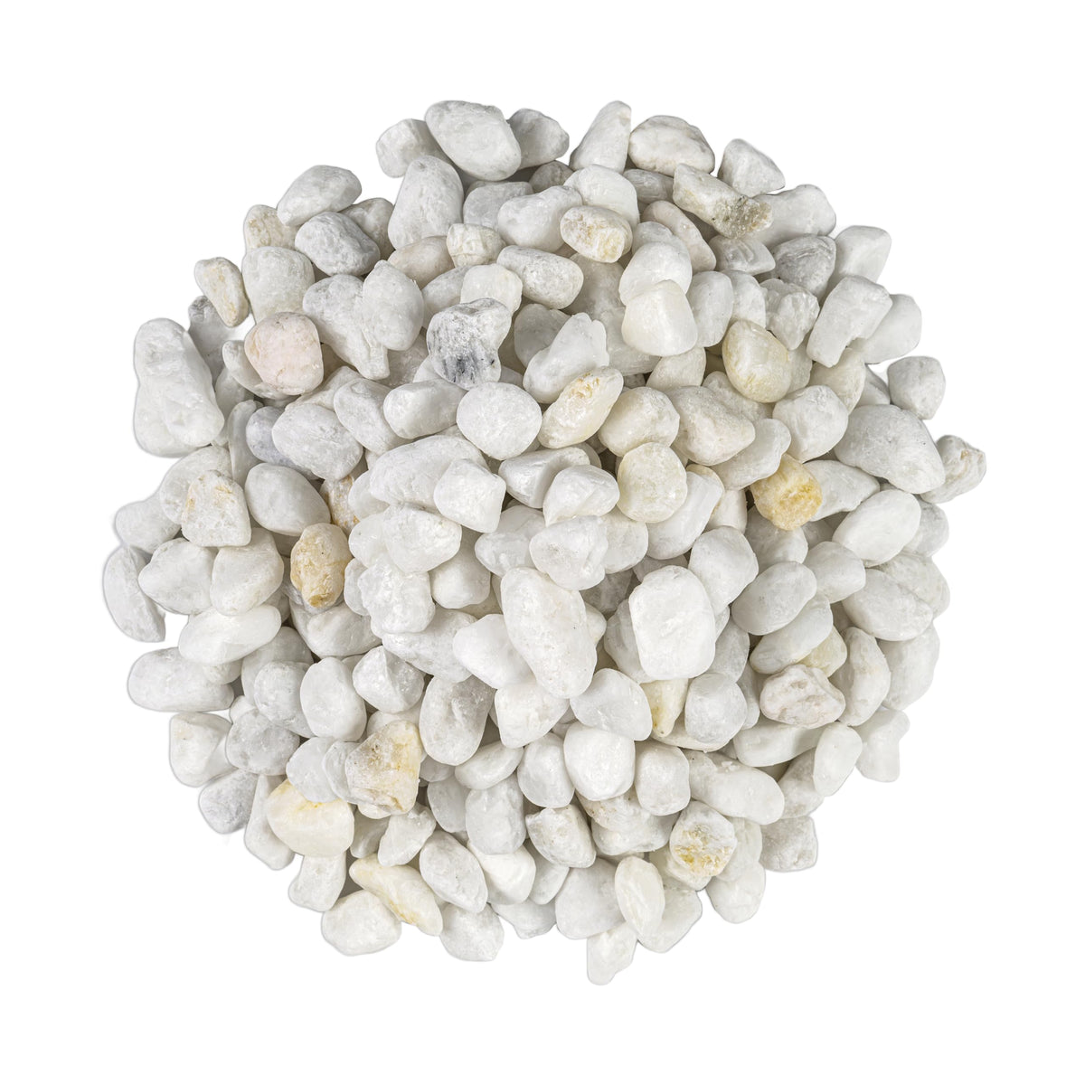 MSI Decorative Tumbled White Pebbles, 0.25 inch - 0.75 inch, 40 lb. Bag