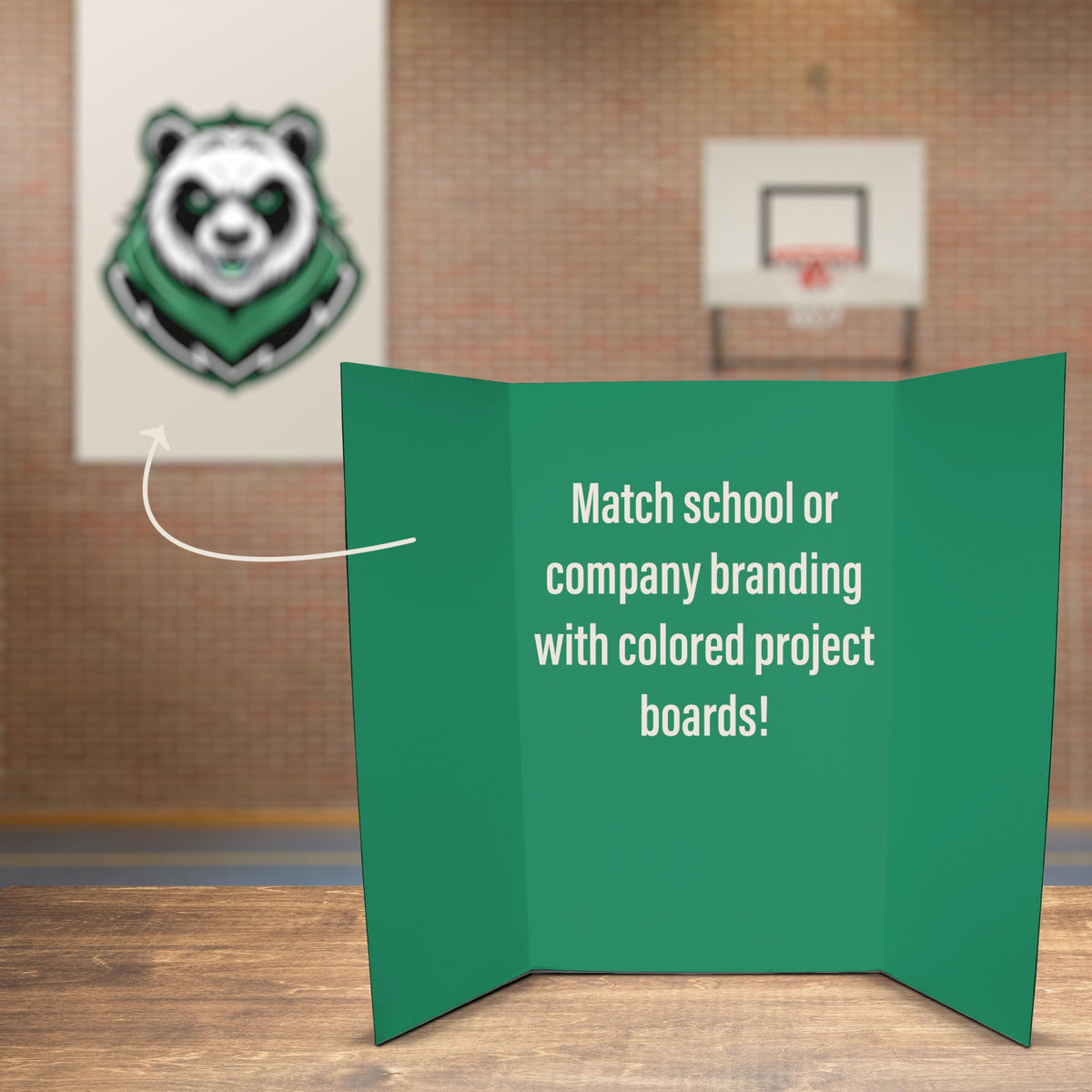 Flipside Products 36” x 48” Project Boards for Presentations, Science Fair, School Projects, Event Displays and Trifold Picture Board, Proudly Made in USA - Green - 10 Pack