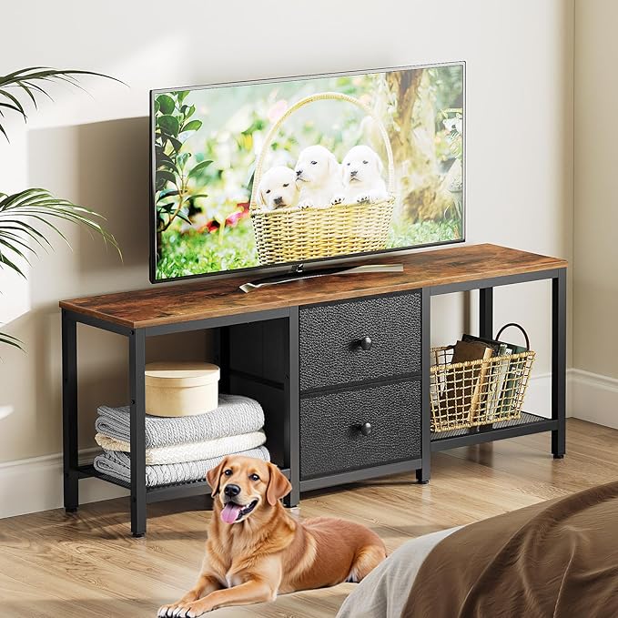 YATINEY TV Stand for TVs up to 55", Entertainment Center