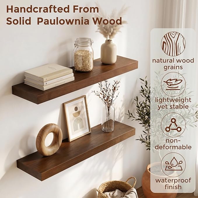 fuqing Wood Floating Shelves | 24 Inch Floating Shelves