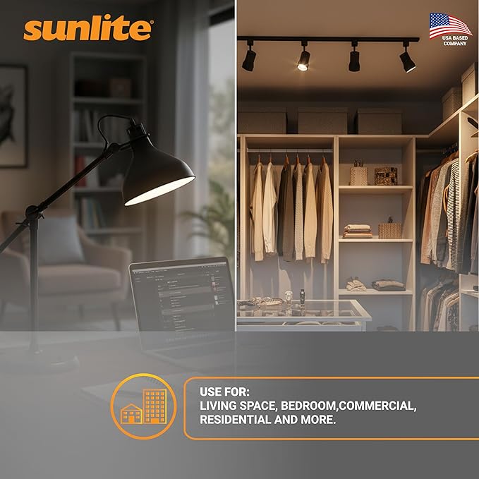 Sunlite LED R14 Mini Flood Light Bulbs, 4 Watts, 280 Lumens, Intermediate Base
