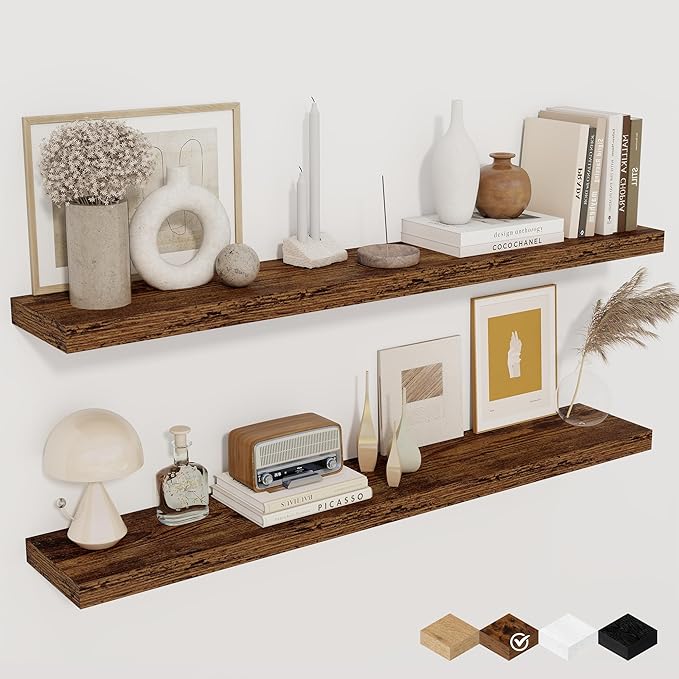 Floating Shelves for Wall, 40 Inch Floating Shelves for Home Decor, Wall