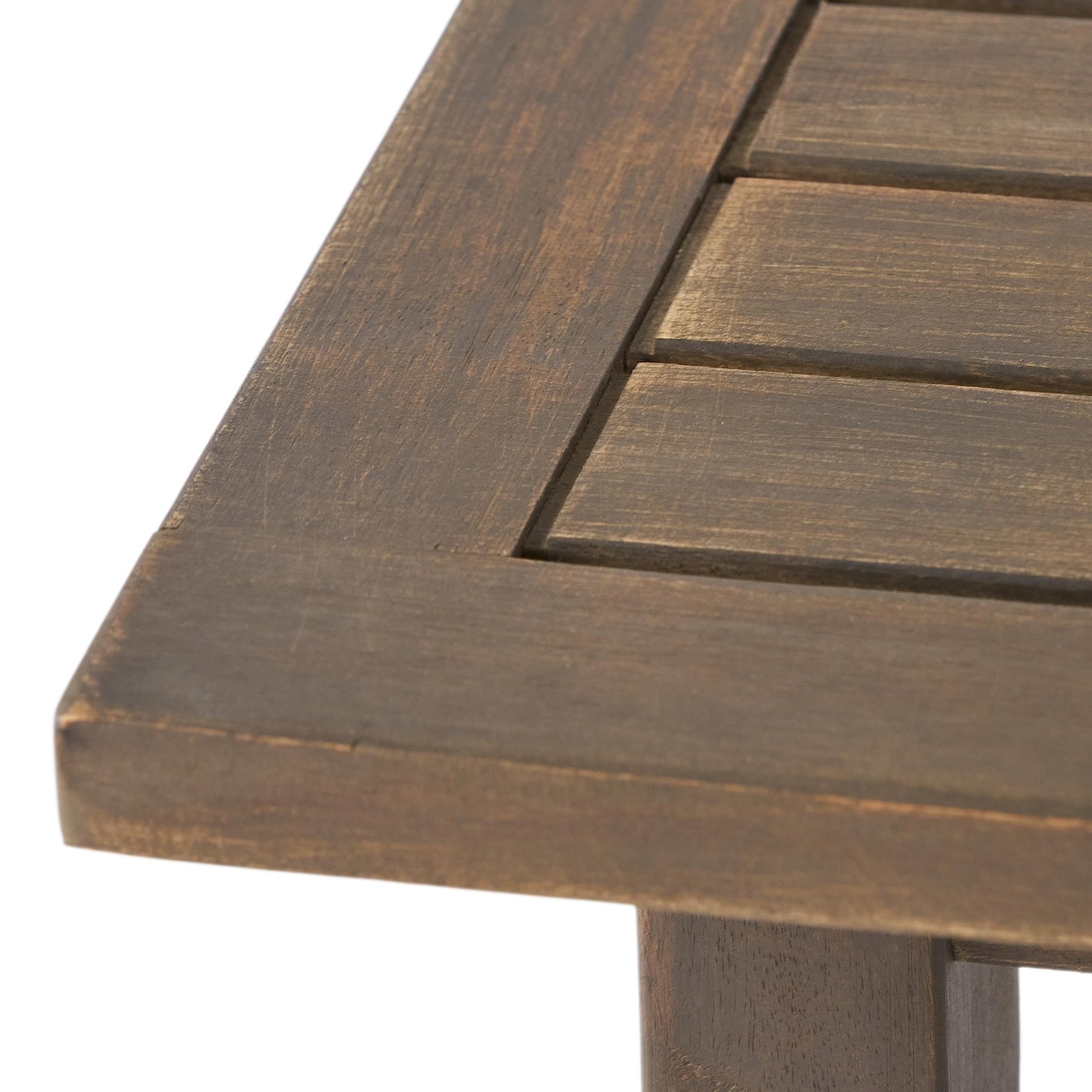 Christopher Knight Home Sadie Outdoor Acacia Wood Accent Table, Gray Finish