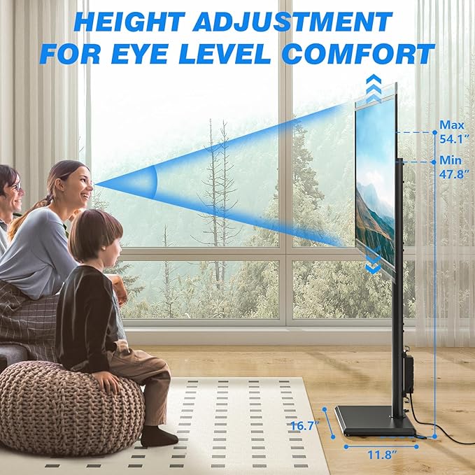 Rfiver Swivel Floor TV Stand