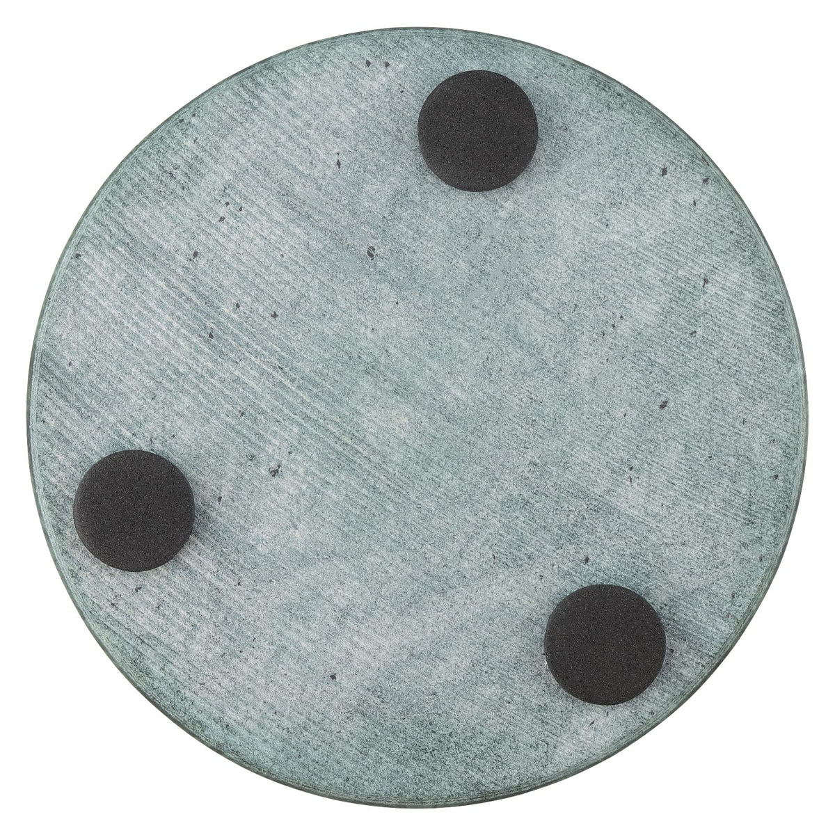 HEIHAK 8 PCS 4 Inches Marble Coasters, Round Stone Decorative Modern Coasters with Non-Slip Bottom for Glasses, Cups, Mugs, Emerald