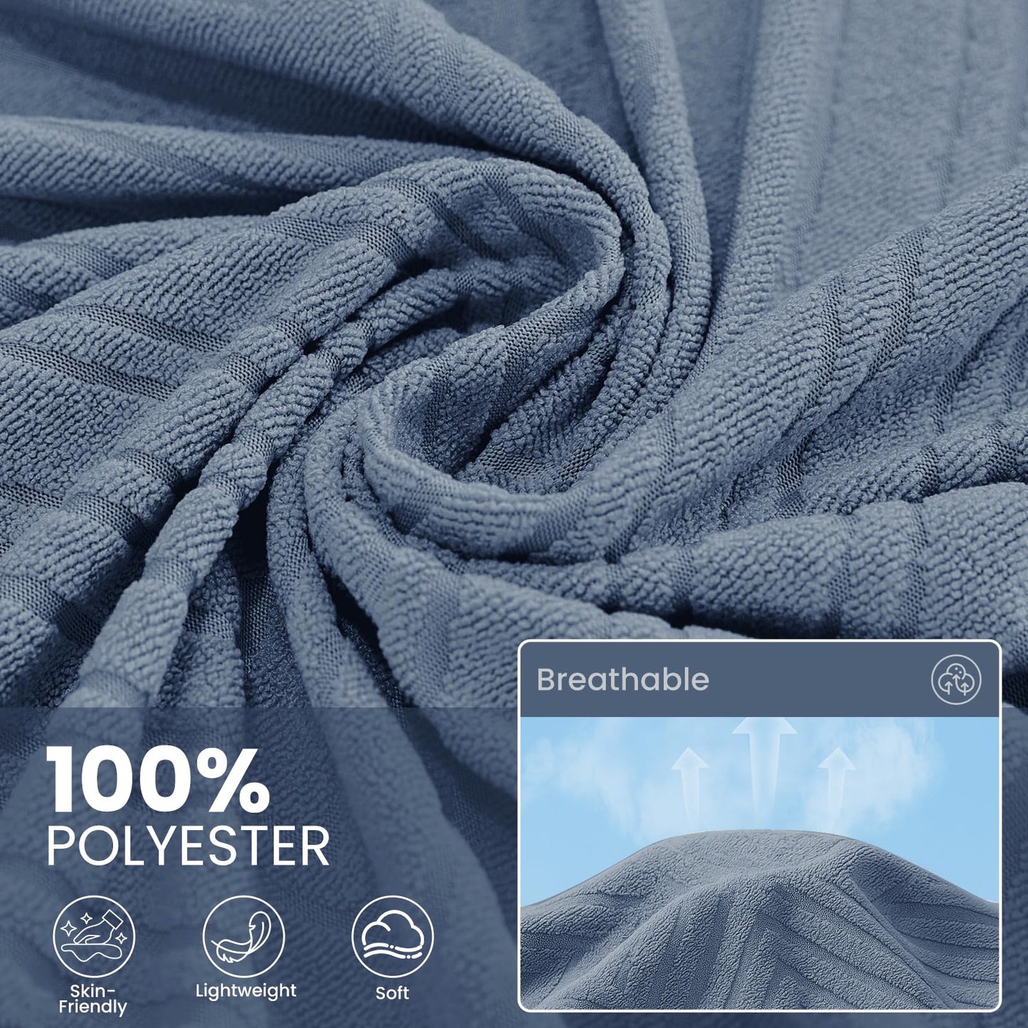 CYCMACO Sectional Couch Covers for Dogs 2 Pieces, Pet Couch Covers for Sectional Sofa, Washable L Shaped Couch Cover, Couch Blanket Furniture Protector (X-Large: 78" x 110" + 78" x 118", Blue)
