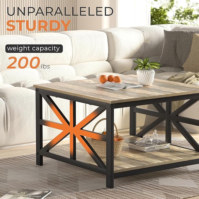 GreenForest Modern Living Room Coffee Table
