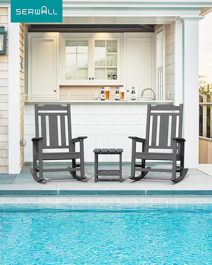 SERWALL HDPE Outdoor Rocking Chair