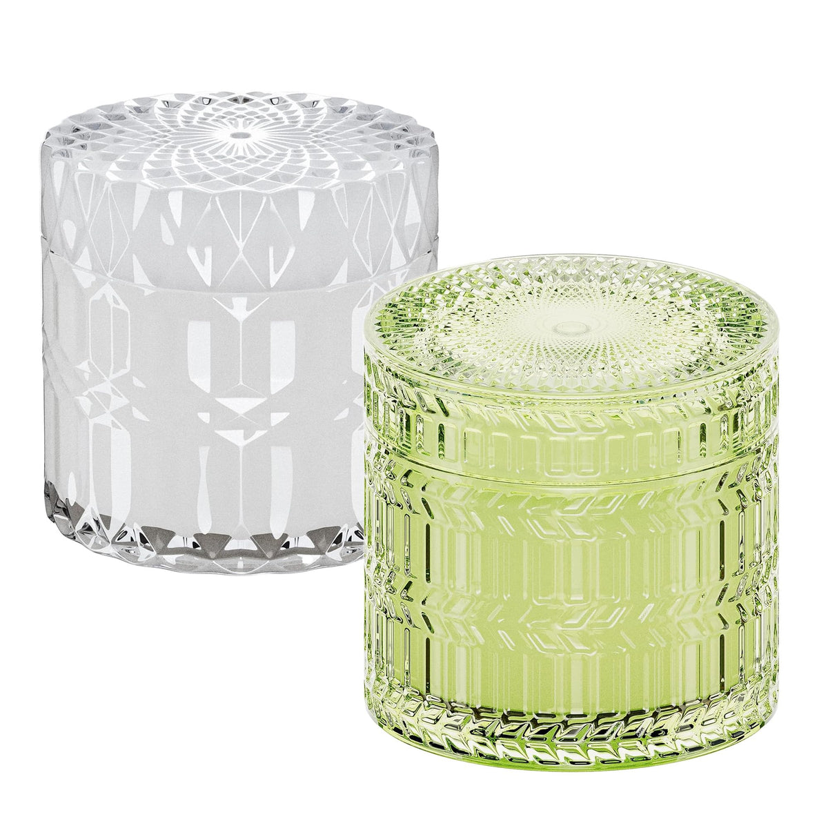 Hidden Label Decorative Jar Candle,Wood Wick Candles, Fresh Cotton + Citrus &Sage Scented Candle
