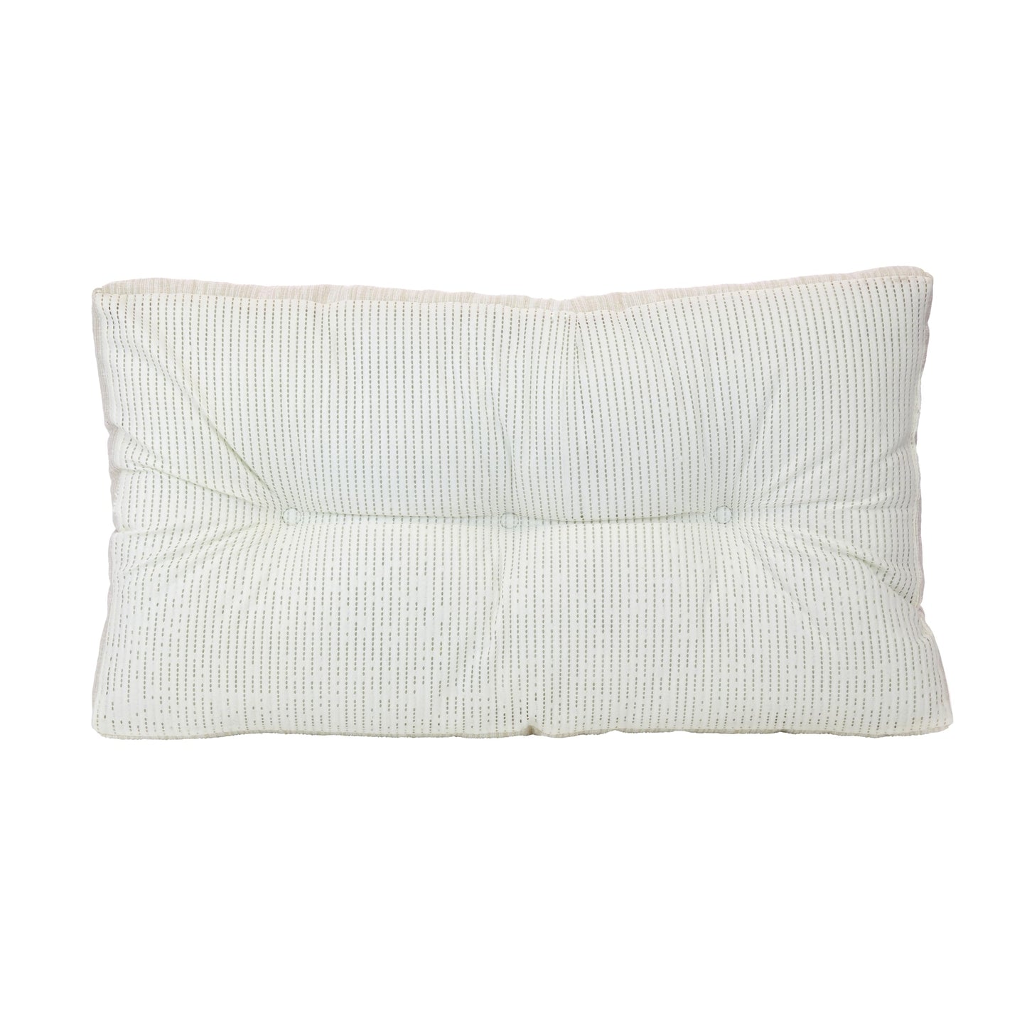 Klear Vu The Gripper Non-Slip Tufted Bench Cushion for Indoor Furniture, Assembled in USA, Entryway Storage, Bay Window, Corner Nook or Piano Seat, 27 Inches, Chenille Cream