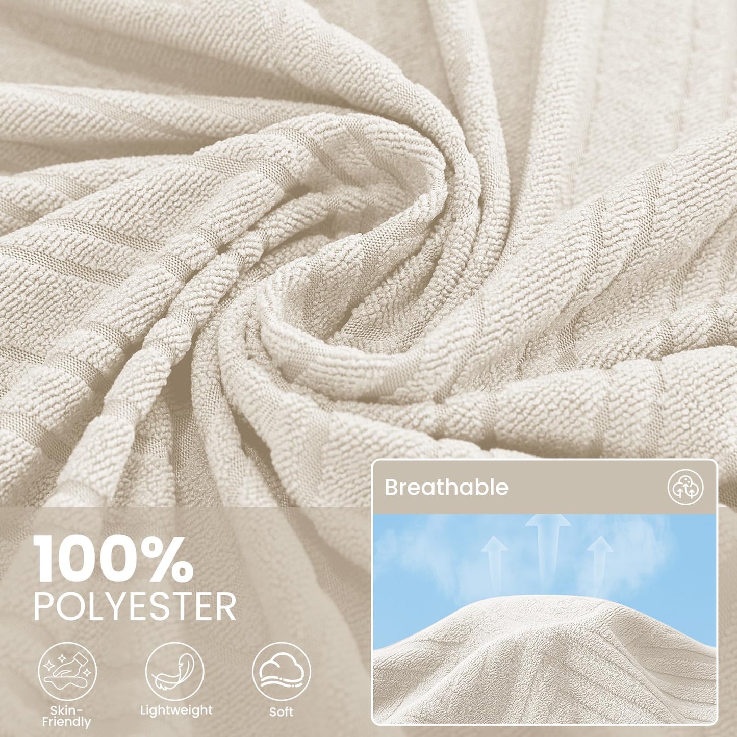 CYCMACO Sectional Couch Covers for Dogs 2 Pieces, Pet Couch Covers for Sectional Sofa, Washable L Shaped Couch Cover, Couch Blanket Furniture Protector (X-Large: 78" x 110" + 78" x 118", Off White)