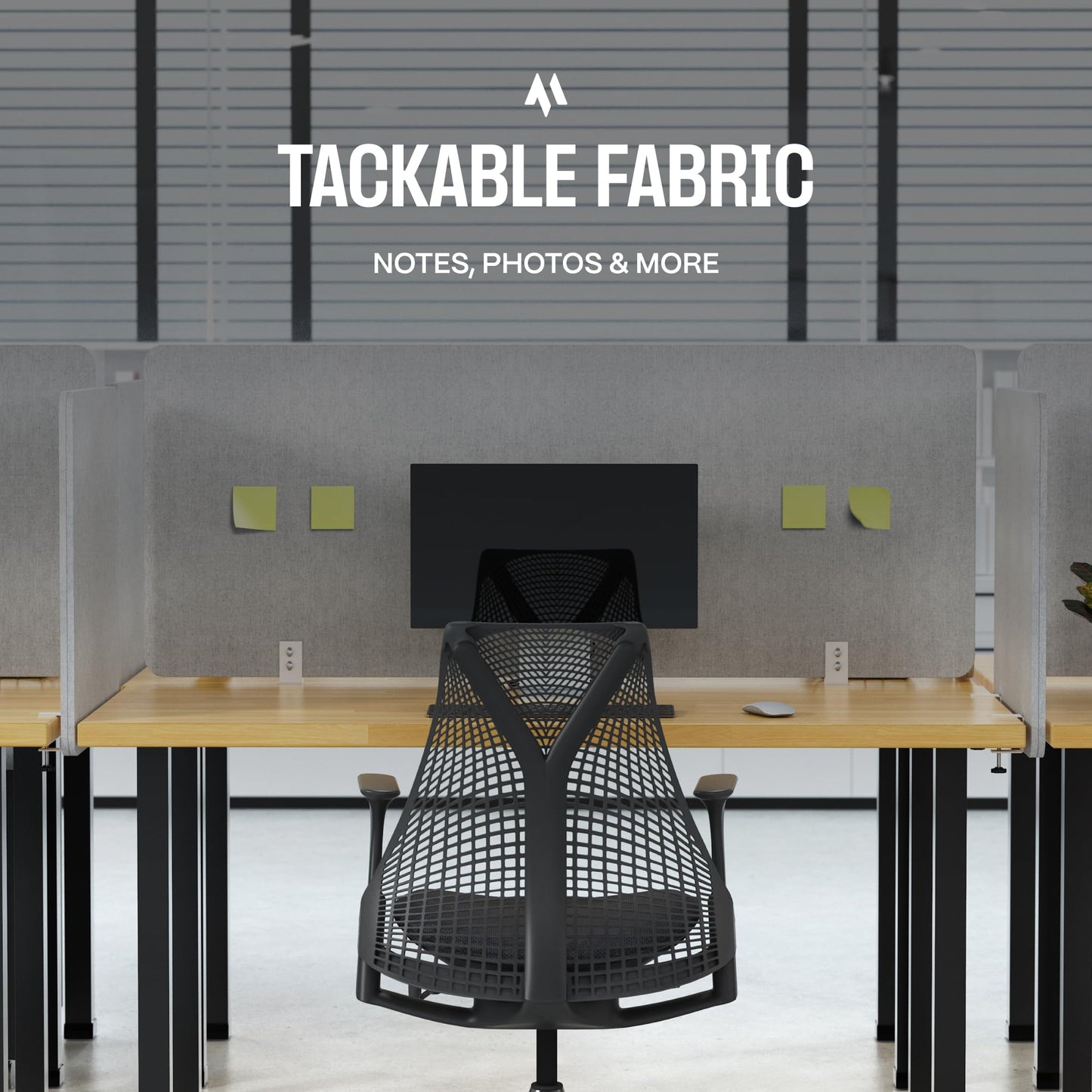 Universal Desk Privacy Panel – Heavy-Duty Desk Divider & Office Partition - Privacy Screen for Workspaces & Cubicles (2-Pack, 24" x 24")