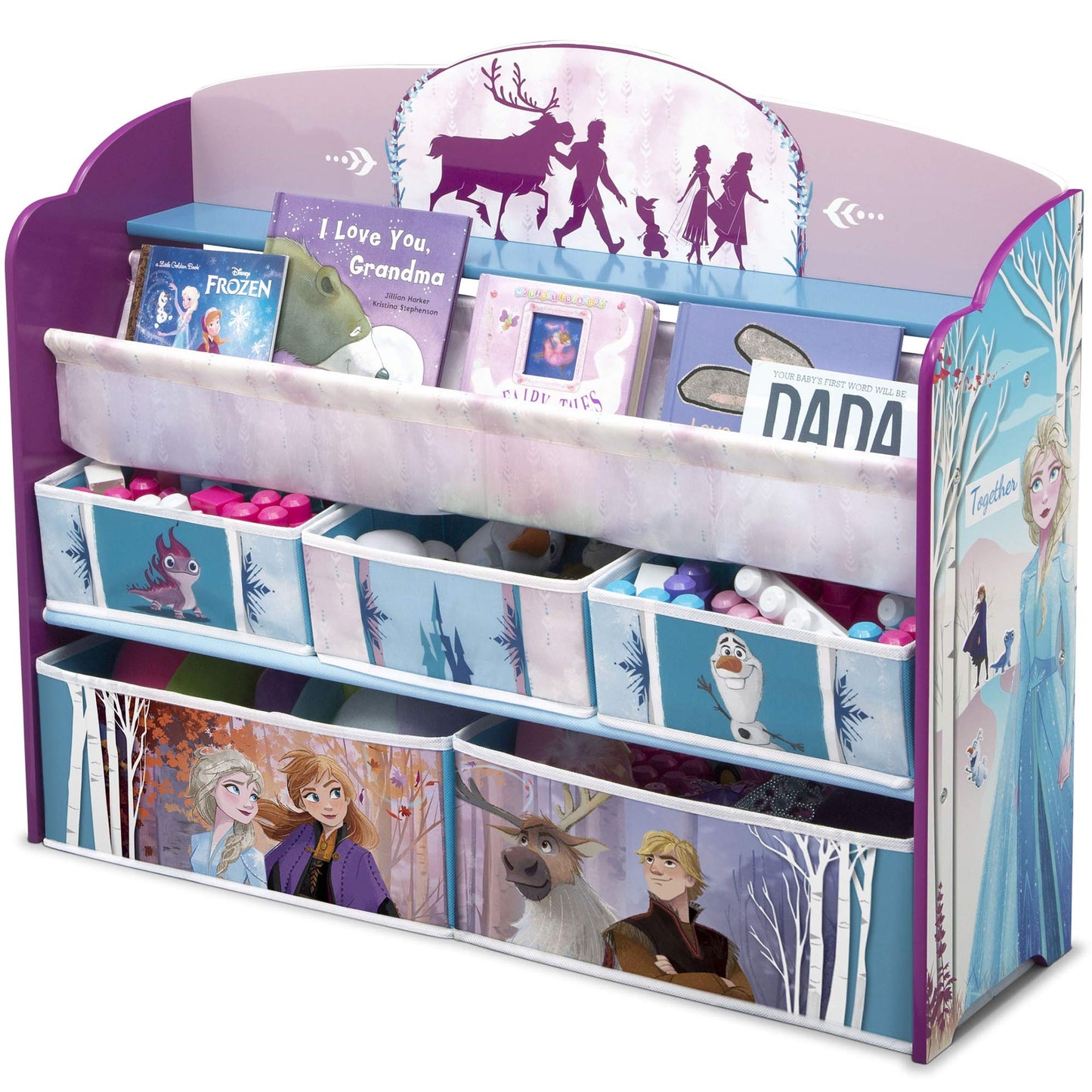 Delta Children Deluxe Toy and Book Organizer, Disney Frozen II
