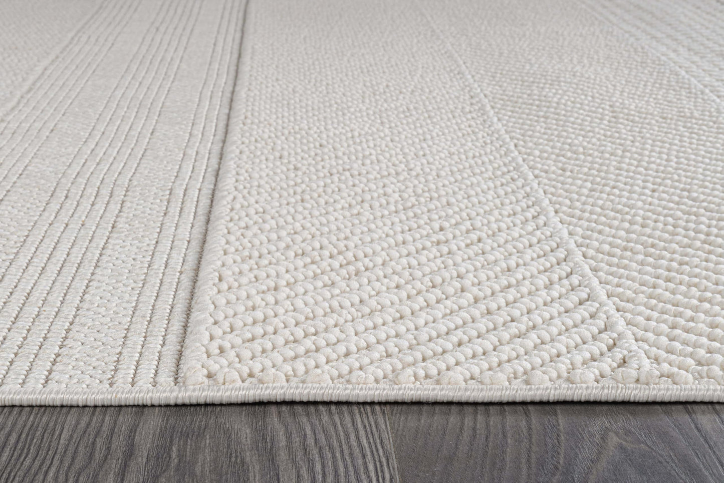 Beverly Rug Micro Loop Area Rug White 8x10 Modern Luxury Soft Boho Geometric Durable Indoor Area Rugs for Living Dining Room Office Stain Resistant Non Shedding Casual Indoor Carpet White 8 x 10