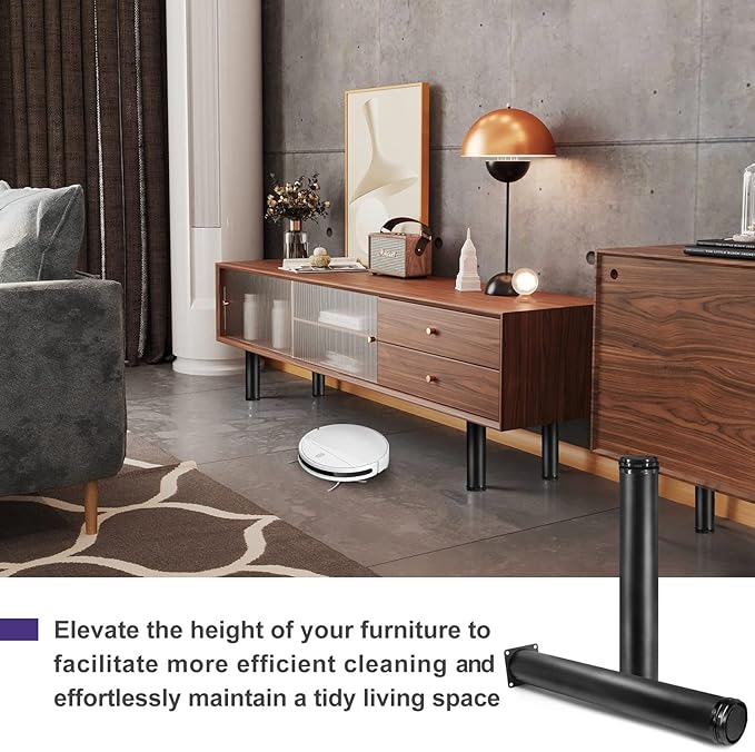 14 Inch Metal Furniture Legs Stainless Steel Adjustable Legs Black Metal Legs