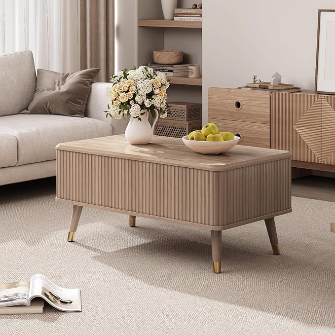 SULIVES Lift Top Coffee Table