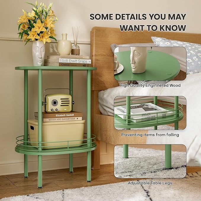 Small Modern Oval Side Table