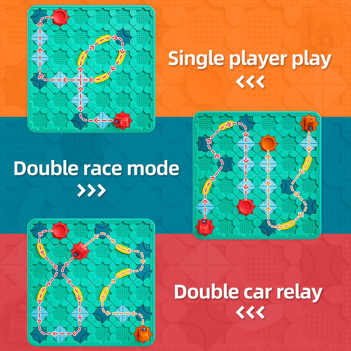 Logical Road Builder Games, STEM Family Board Game, Large Educational Smart Brain Teasers Puzzles Toys, Preschool Learning Early Montessori Birthday Gifts for Kids Boys Girls Age 4-8 Year Old