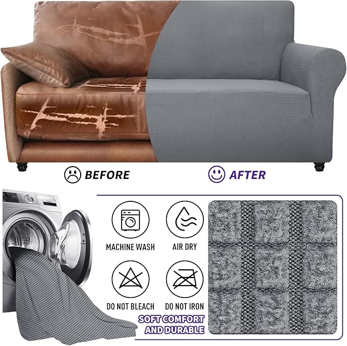 ZNSAYOTX Super Stretch Chair Slipcover Universal Sofa Chair Covers