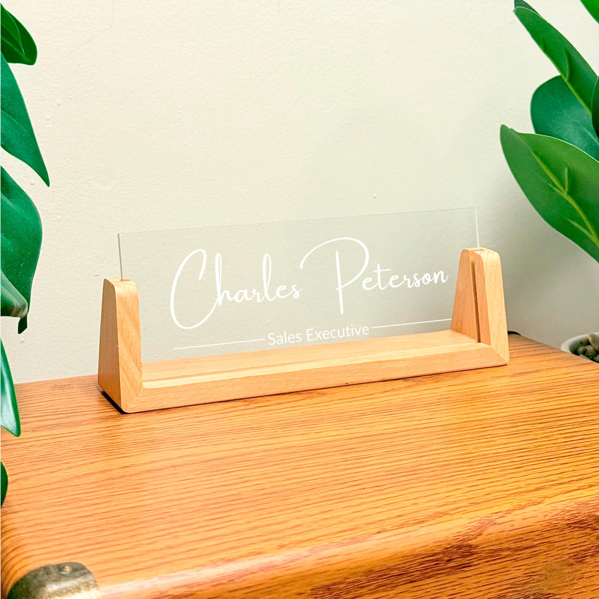 Personalized Business Gift Desk Name Plate - Office Gift for Coworker, Boss, or Manager Custom LED Name Plate Office Decor for Women or Men, Valentines Day