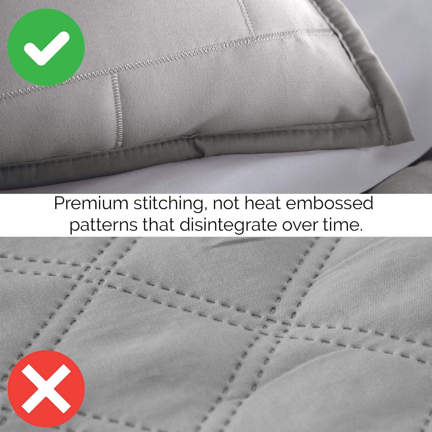 Southshore Fine Living, Inc. Twin Daybed Comforter Set, 6-Piece Bedding Set with Twin Daybed Cover, 3 Pillow Shams, Bed Skirt, Throw Pillow - Day Bed Quilt Set, Brickyard Steel Grey
