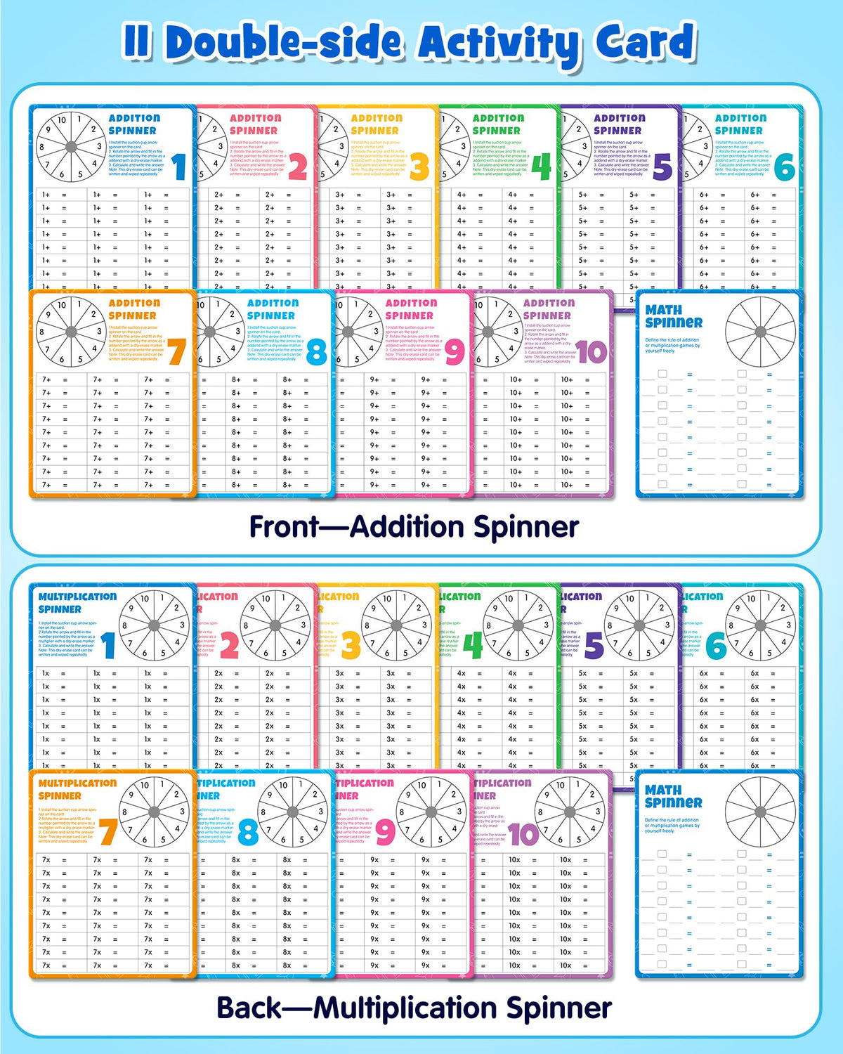 D-FantiX Magnetic Addition Multiplication Game Board, Math Games for Kids 8-12, Math Manipulatives for Elementary School, Montessori Learning Toys for Homeschool Classroom