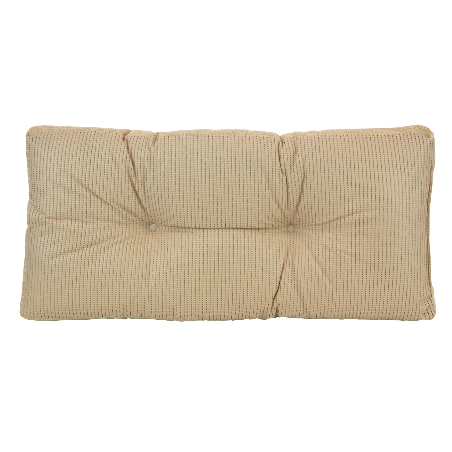 Klear Vu The Gripper Non-Slip Tufted Bench Cushion for Indoor Furniture, Assembled in USA, Entryway Storage, Bay Window, Corner Nook or Piano Seat, 30 Inches, Chenille Natural