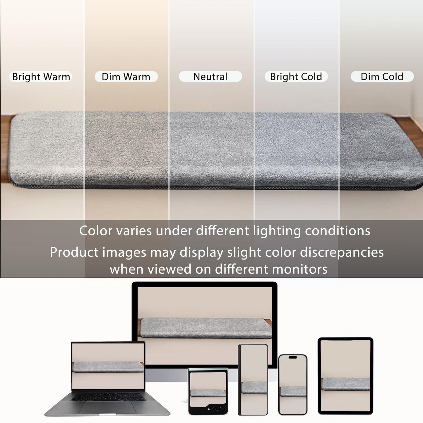 PURE ERA Carpet Stair Treads Ultra Plush 9.5" X 30"Soft Bullnose Indoor Stair Protectors Pet-Friendly Non-Slip Skid Resistant Tape Free Washable Reusable(14 Pieces,Gray)