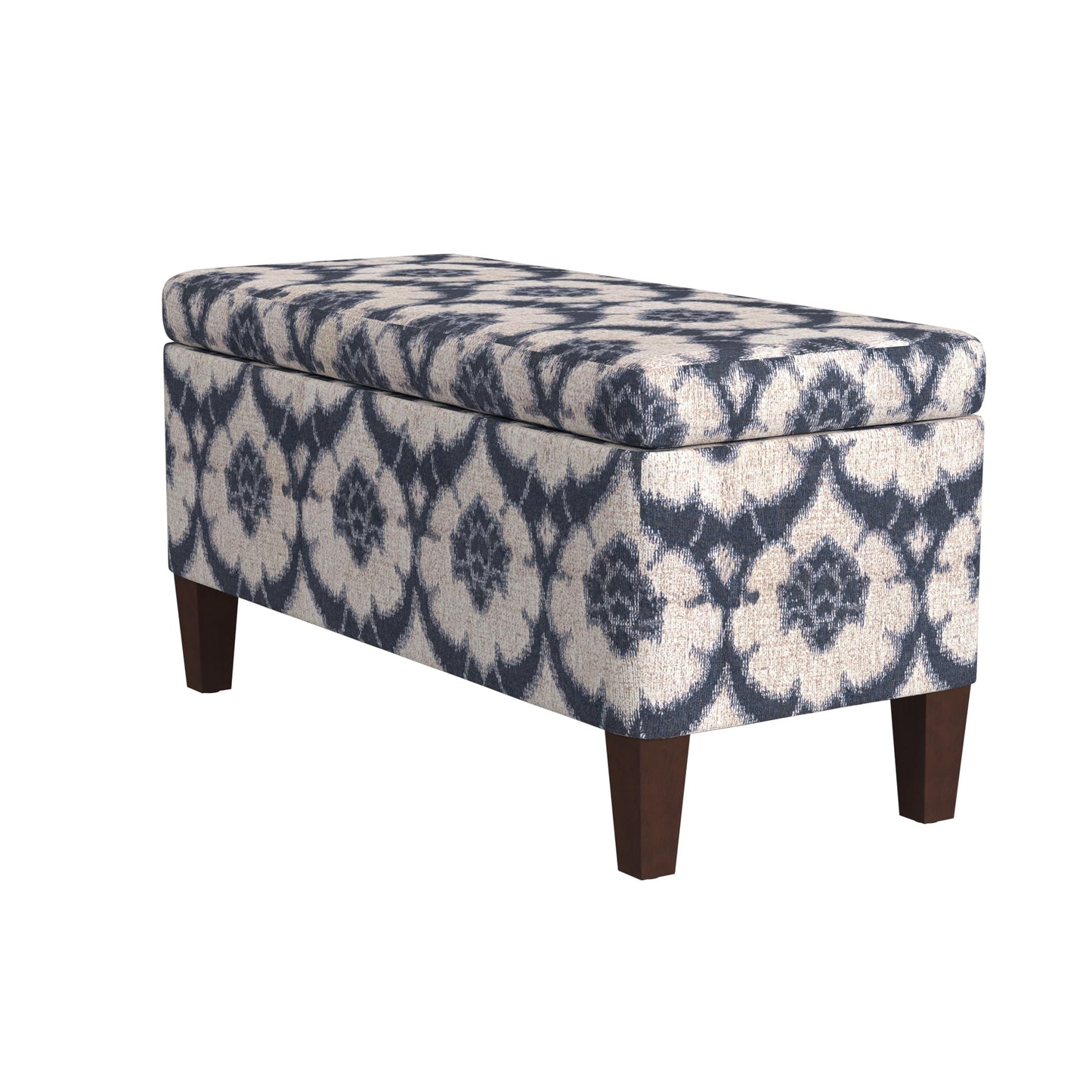HomePop 36" Decorative Storage Bench - Blue Medallion Print