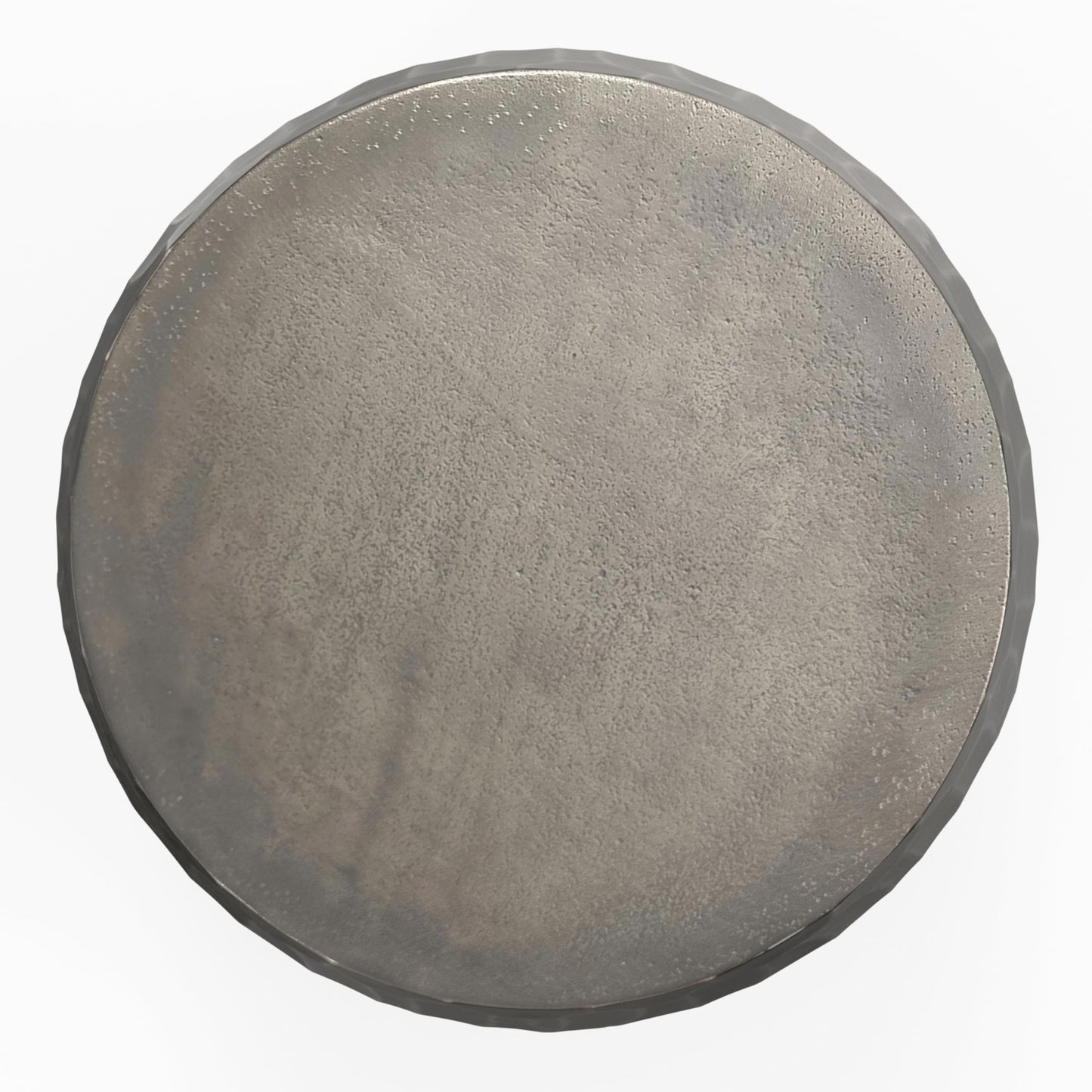 SIMPLIHOME Nellie Metal Table - 19 inch Wide Cast Aluminum Round Side Table in Graphite, Industrial Accent Table for Living Room, Bedroom, or Office with Sculptural Design, Assembled