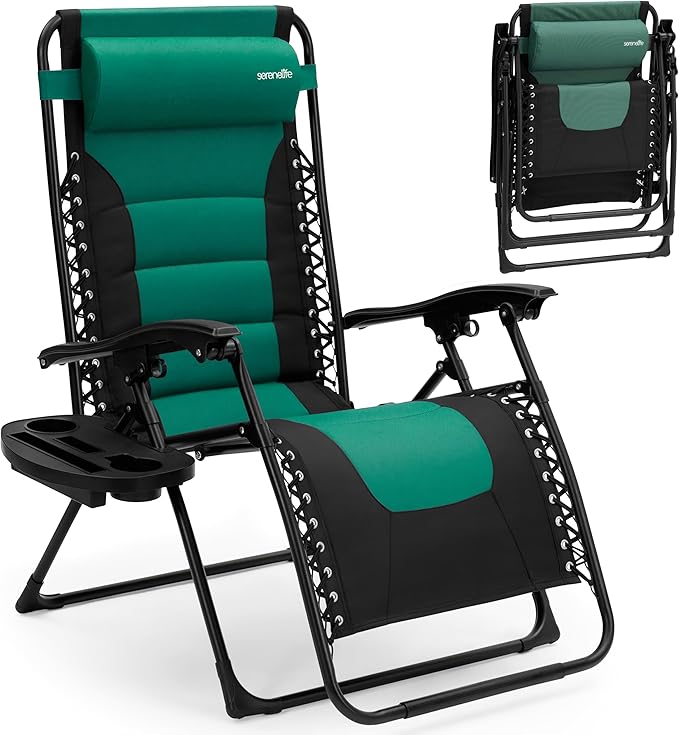 SereneLife Padded Zero Gravity Lounge Chair