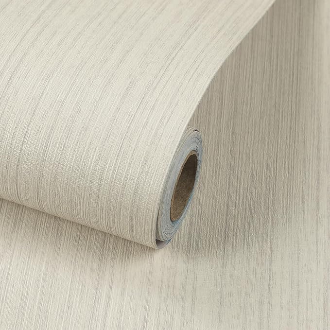 Grasscloth Wallpaper Peel and Stick Texture Contact Paper 15.7"x196.8" Vintage