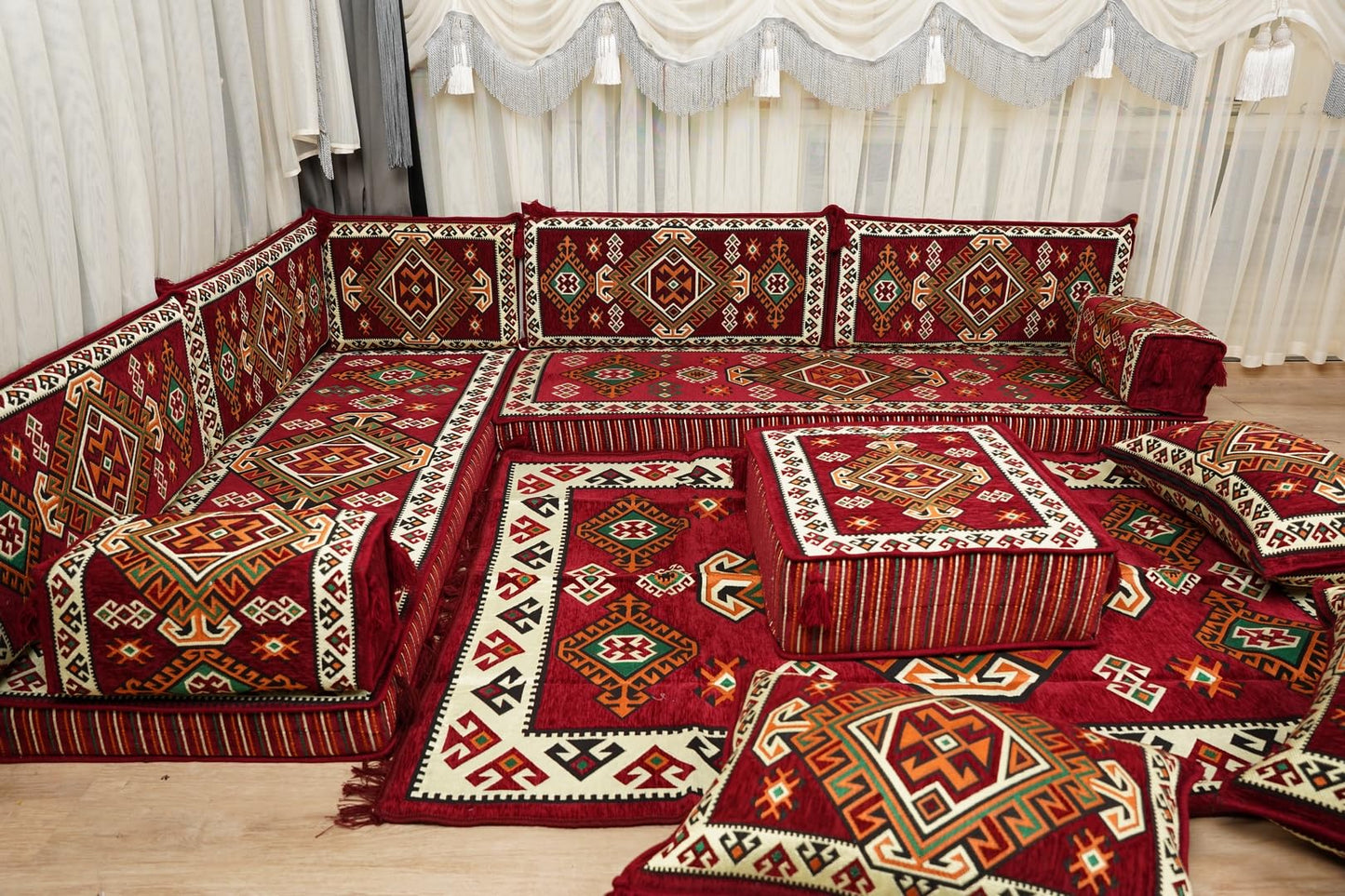 arabicsofa Traditional Floor Majlis Cushions – Modular Diwan Sectional Seating