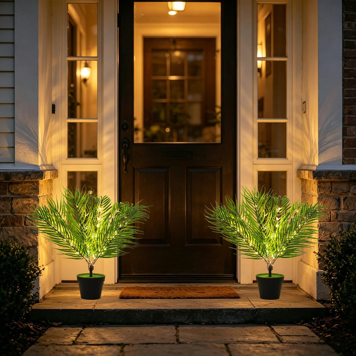 hibeauti 19.6" Artificial Twinkling Tree Light, USB & Battery Operated LED Plant Lamp for Bedroom Office Bar Office Party Decor, Ideal Christmas Birthday Mothers Day Housewarming Gifts for Men Women