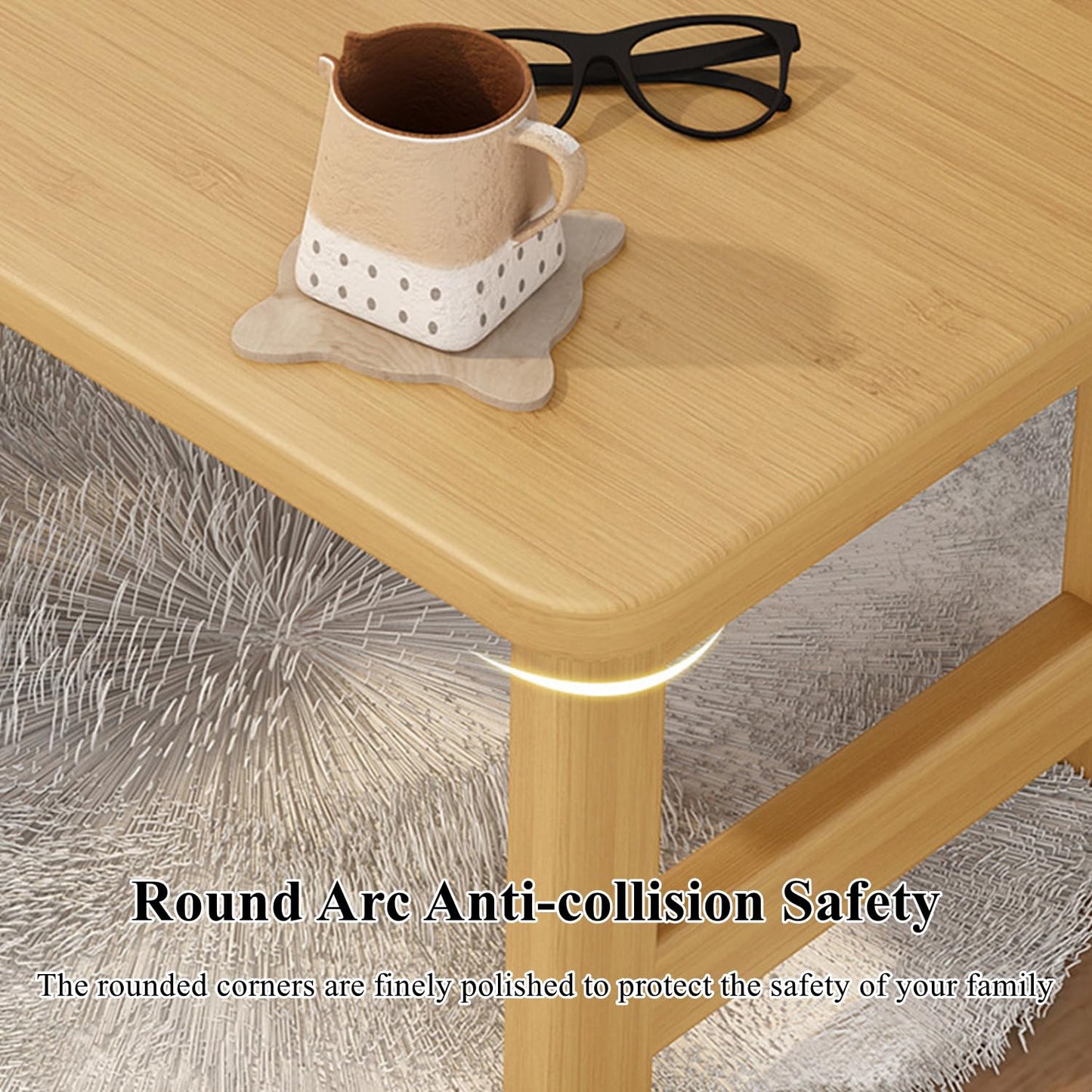 GLDGJMZ Foldable Tatami Coffee Table Japanese Style Floor Table with Folding Legs Antique Coffee Table Multifunctional Low Table Zen Coffee Table Living Room Bedroom Office