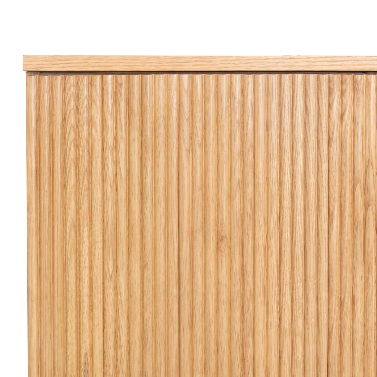 SAFAVIEH Couture Collection - Kristy Natural Fluted Wood Desk, Modern Writing Table with Textured Design (SFV4251A)