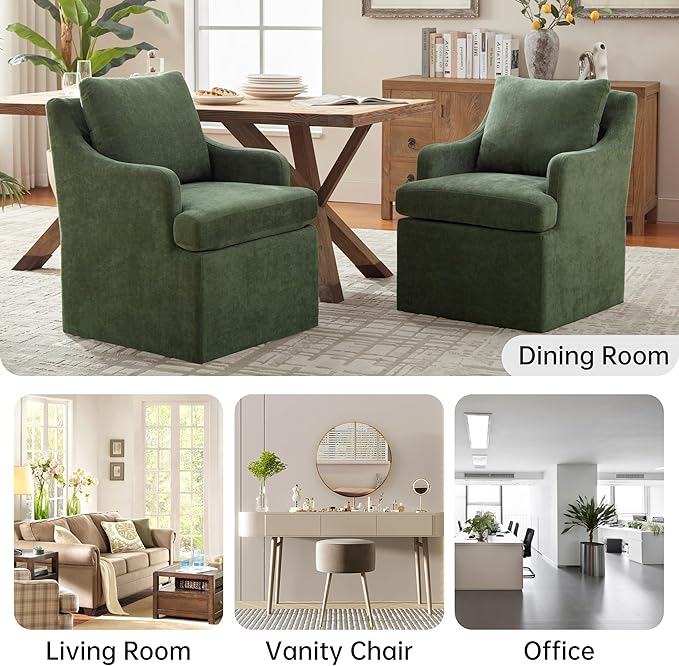 VKNOW Upholstered Dining Chairs, Dinner Chairs Modern Kitchen Chairs