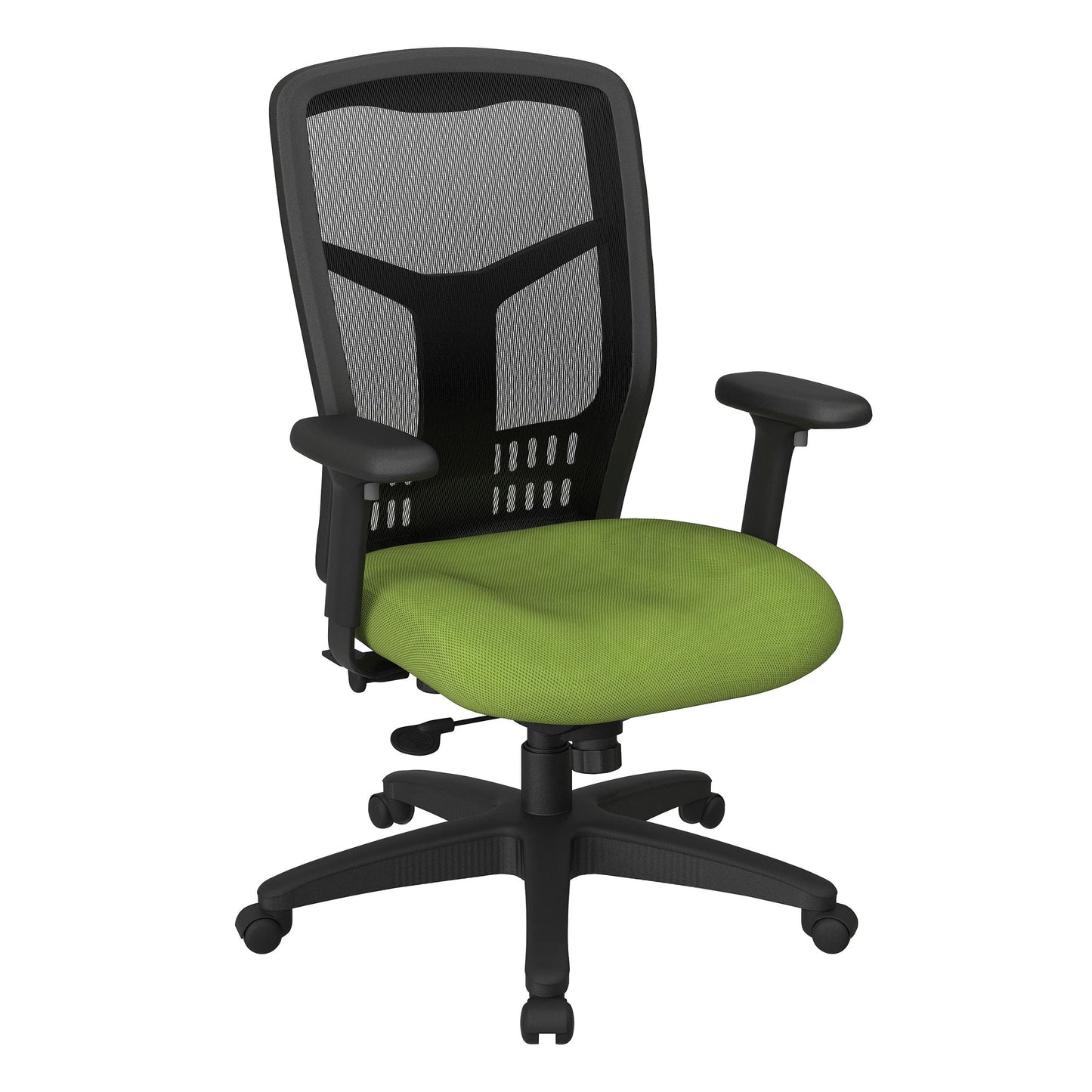 Office Star ProGrid High Back Manager's with Adjustable Seat Height, 2-to-1 Synchro Tilt Control and Seat Slider, Green Mesh