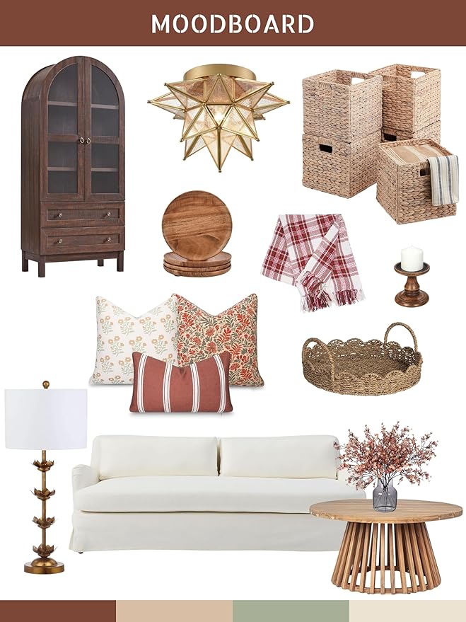 Crumbs Home Modern Farmhouse California Casual Indoor Outdoor Throw Pillow Cover