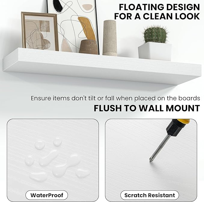 Fun Memories 55 Inch Floating Shelves
