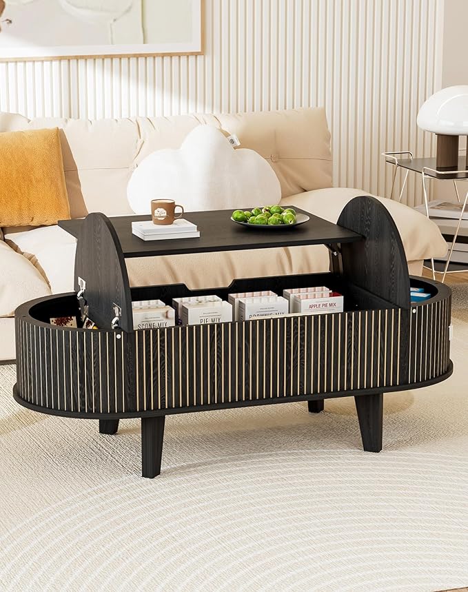 Oval Lift Top Coffee Table