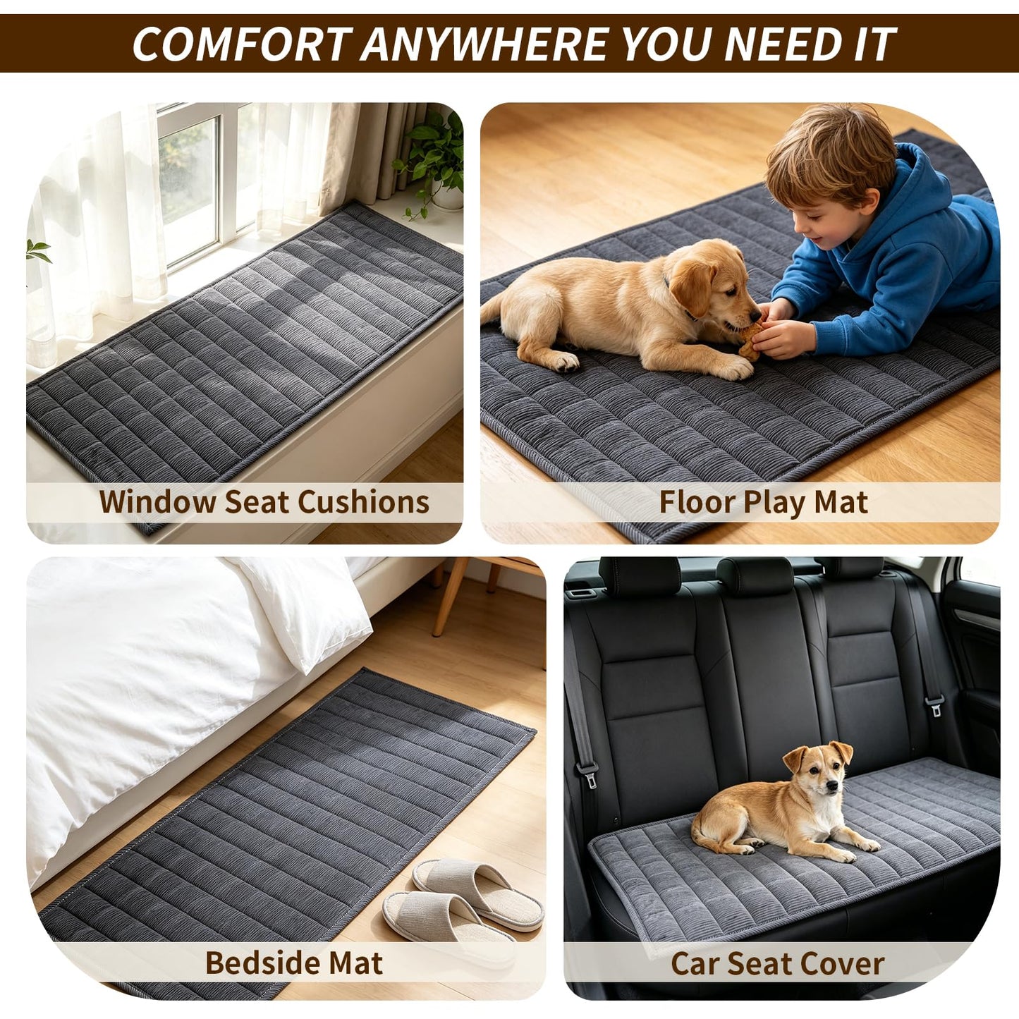 PJLZJFBY Couch Covers for Dogs Washable, 27.6"x82.7" Non Slip Couch Covers for Loveseat Sofa Pet Friendly, Soft Fuzzy Sofa Covers for Pet, Dog Couch Cover Furniture Protector(1PC,Dark Grey)