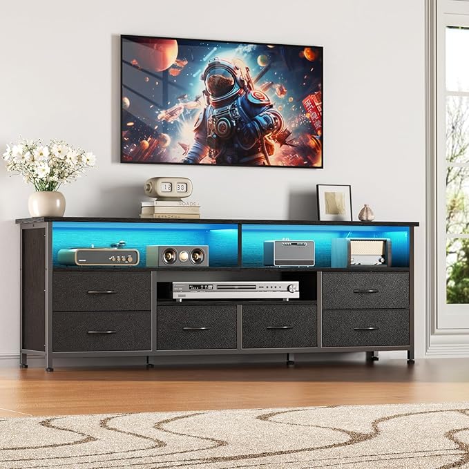 Furologee 55 Inch TV Stand, Entertainment Center