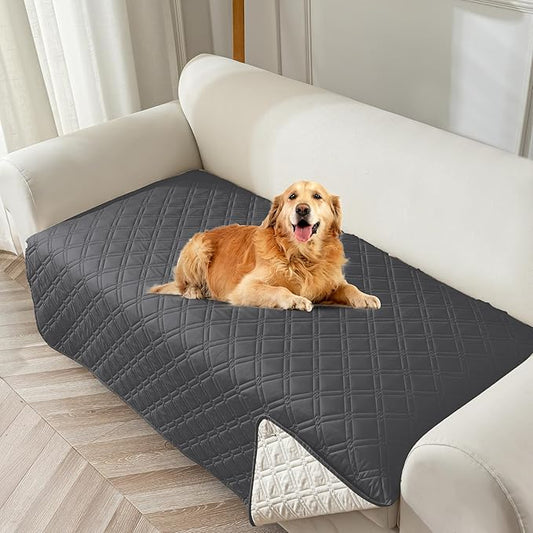 Genina Waterproof Couch Cover, Washable Anti-Slip 78inch Sofa Covers
