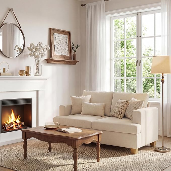 Apicizon 63" Loveseat Sofa Couch, Cloud Couch Lounge Sofa