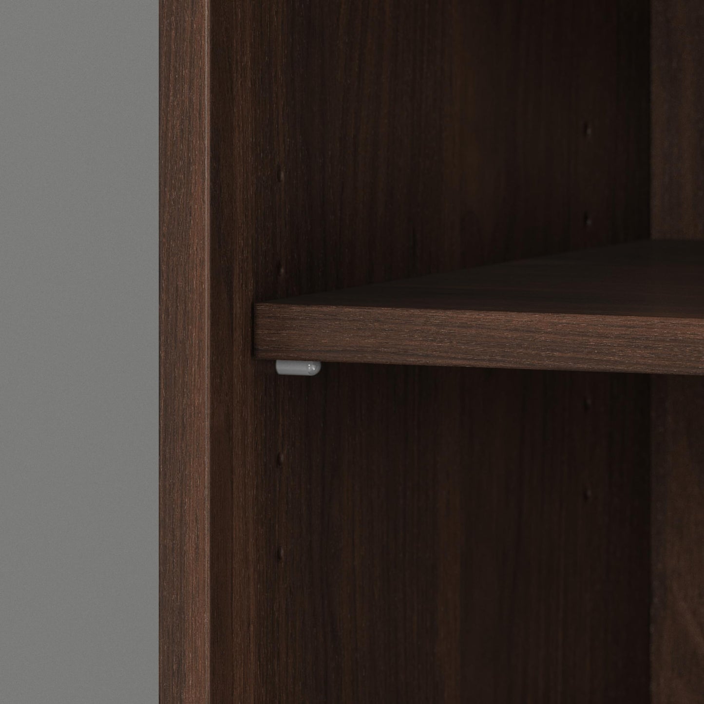 Bush Business Furniture Studio C Tall 5 Shelf Bookcase in Black Walnut, Large Bookshelf for Home or Professional Workplace Organization