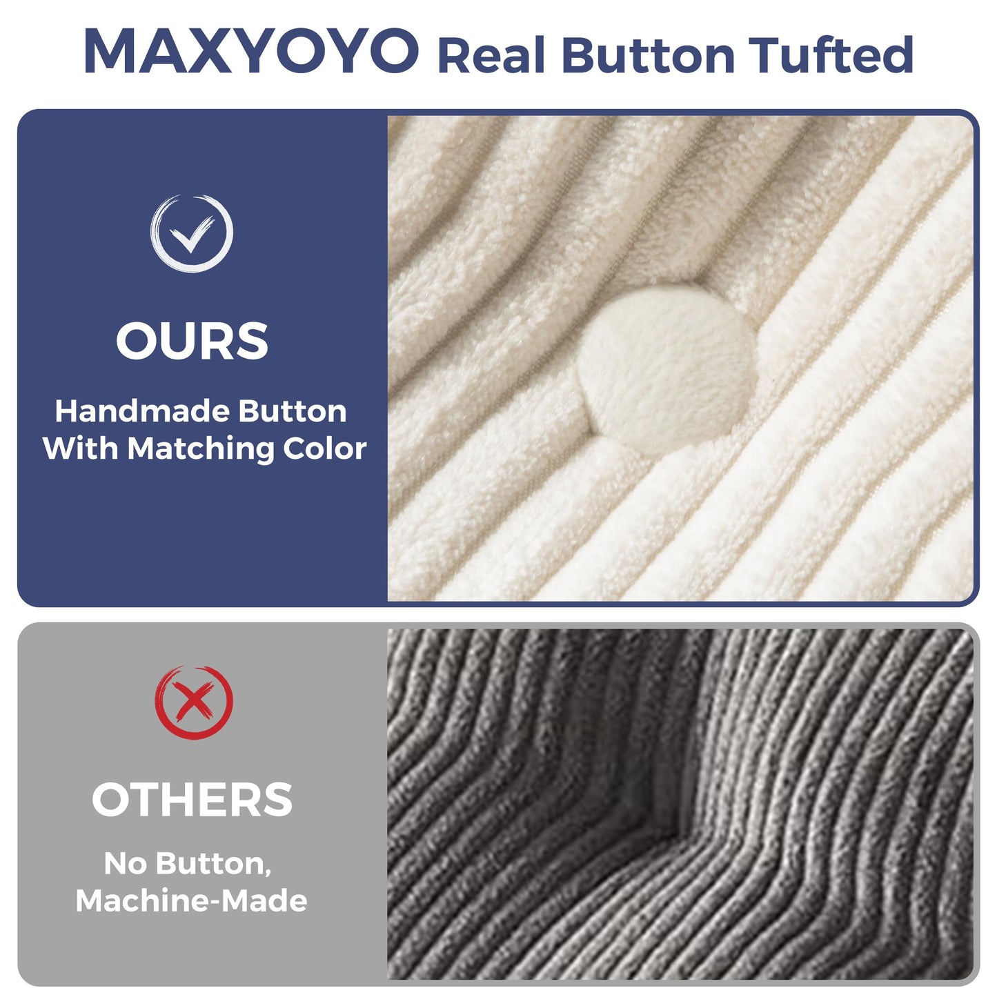 MAXYOYO Folding Sofa Bed, L-Shaped Convertible Sofa Foldable Sleeper Couch with Pillow, Portable Fold Out Chair Bed with Armrest Comfy Floor Lounge for Living Room Bedroom, Beige